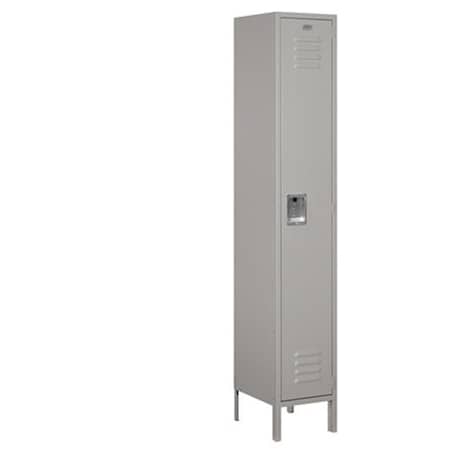 Salsbury Industries Salsbury 51165GY-U 15 In. W X 78 In. H X 15 In. D Single Tier Extra Wide Metal Locker Unassembled In Gray 51165GY-U